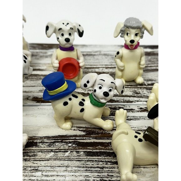 Lot Of‎ 13 101 Dalmatians Disney Plastic Figures Toys Cake Toppers Dogs 90’s - Picture 6 of 12